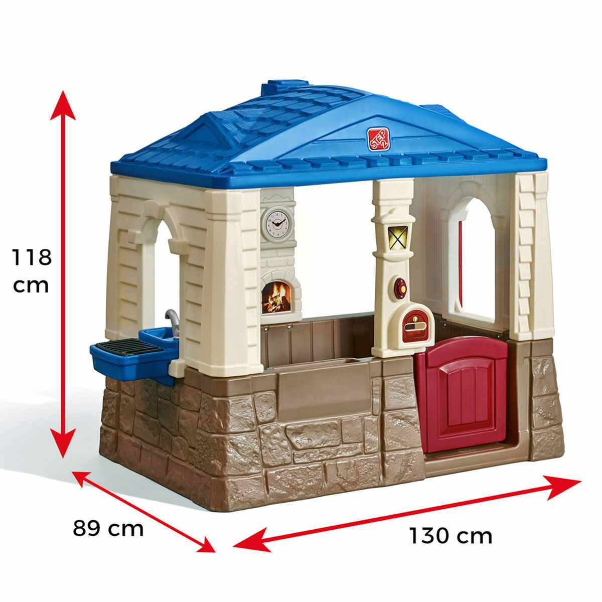 Игровой детский домик Step 2 Neat & Tidy Cottage 118 x 130 x 89 cm-2
