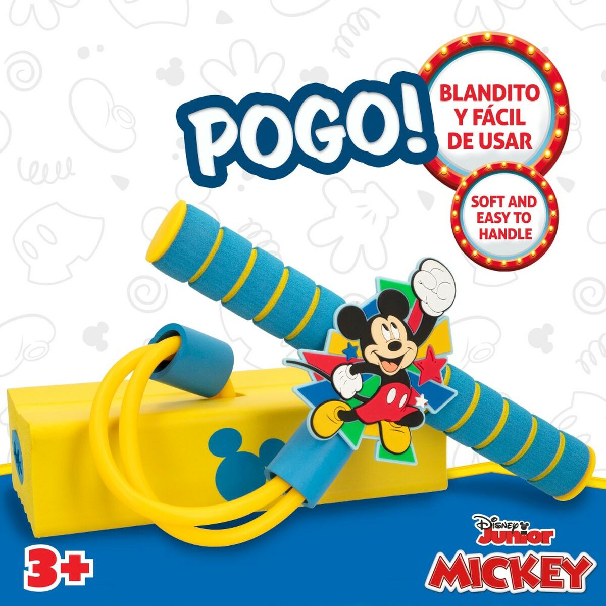 Пого-прыгалка Mickey Mouse 3D Жёлтый Детский (4 штук)-5