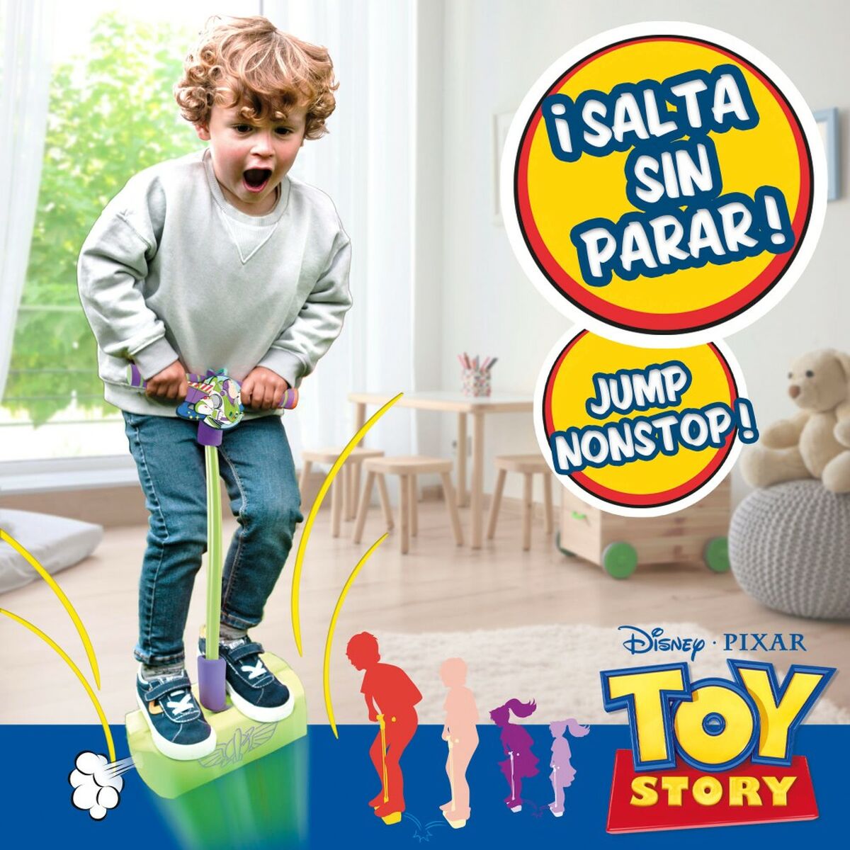 Pogo Jumper Toy Story 3D Grün Kinder (4 Stück)-3