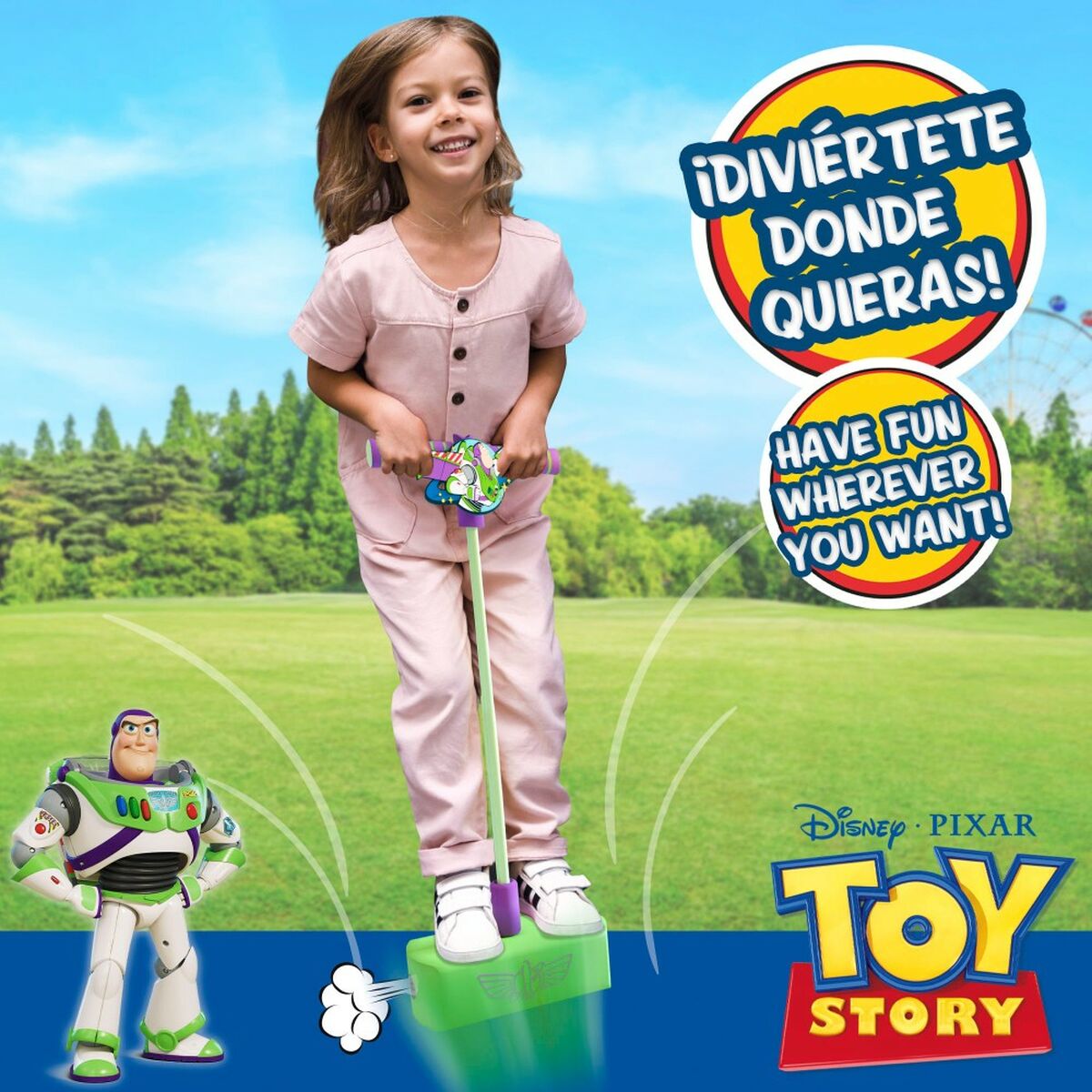 Pogo Jumper Toy Story 3D Grün Kinder (4 Stück)-4