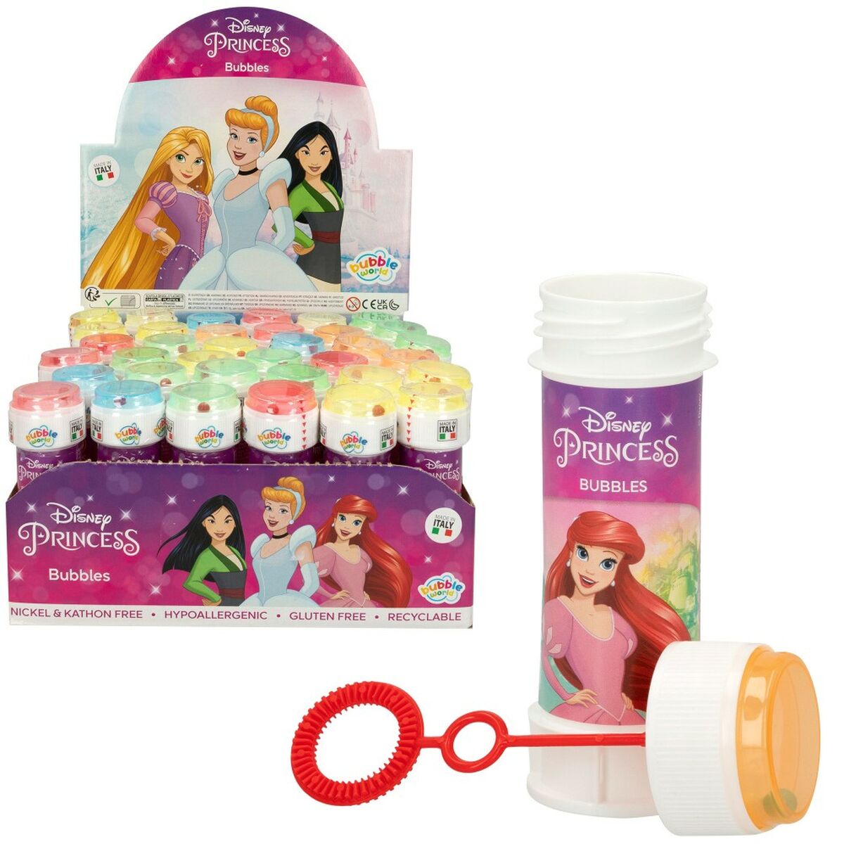 Мыльные пузыри Disney Princess 60 ml 3,8 x 11,5 x 3,8 cm (216 штук)-2