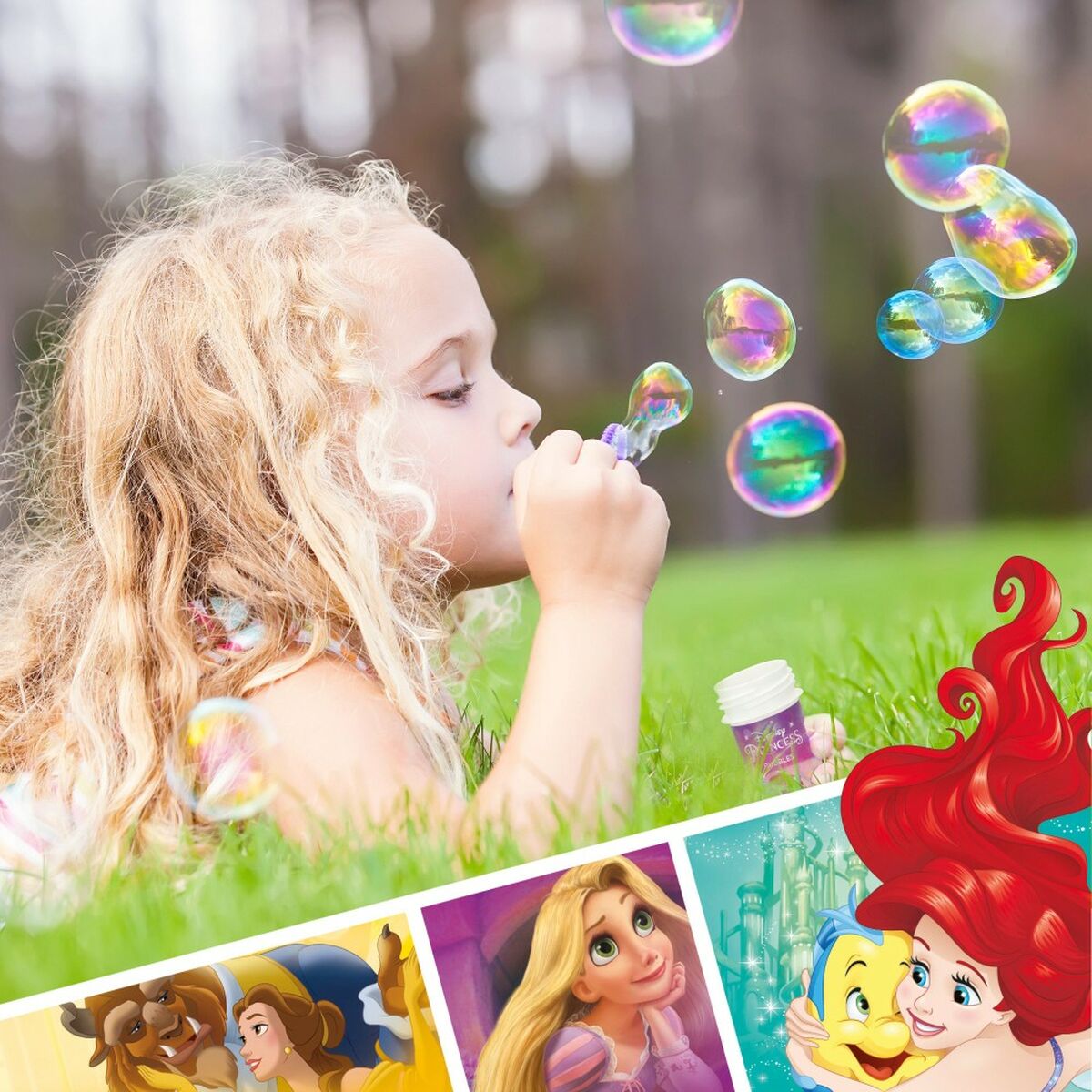 Мыльные пузыри Disney Princess 60 ml 3,8 x 11,5 x 3,8 cm (216 штук)-6