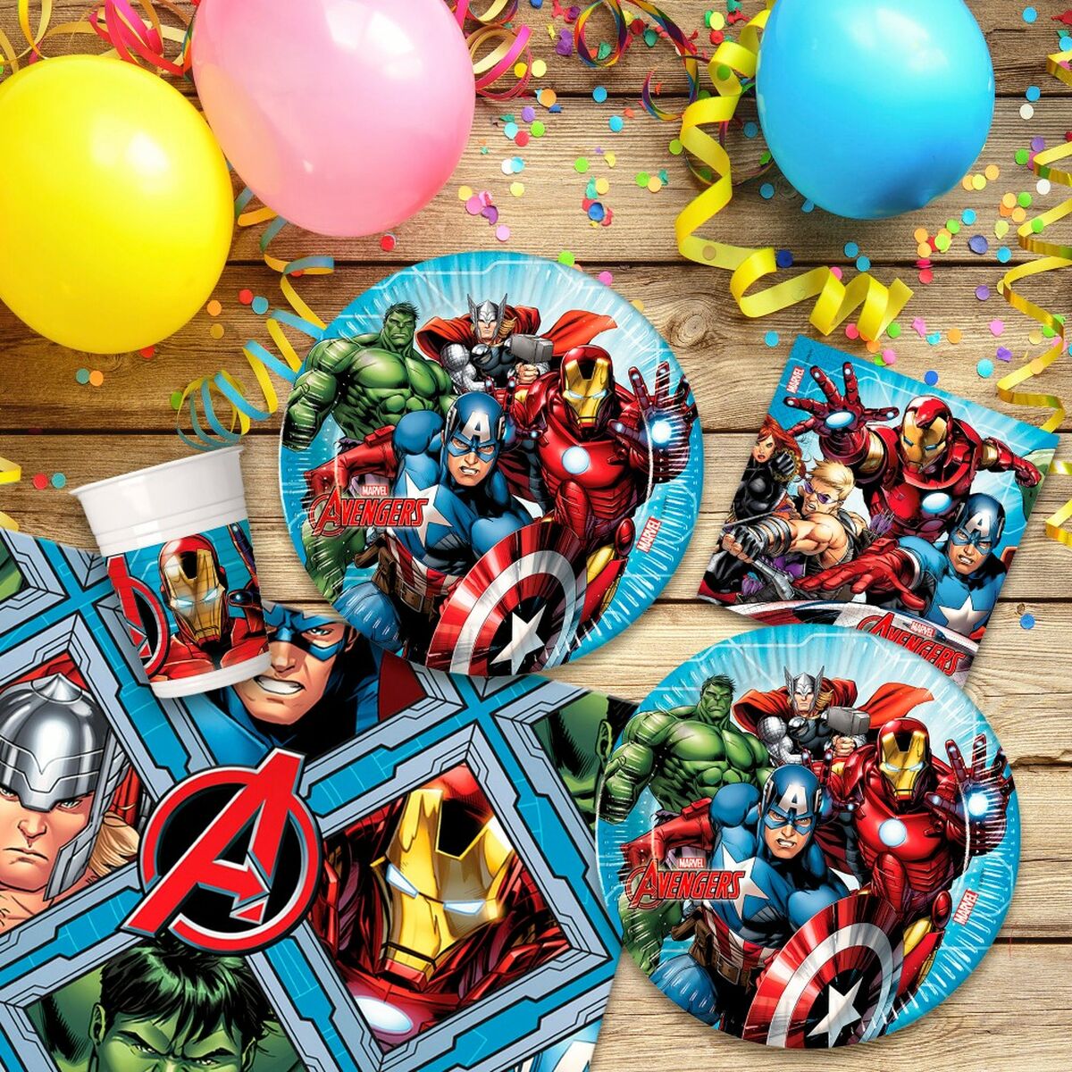 Набор предметов для вечеринки The Avengers 37 Предметы-2