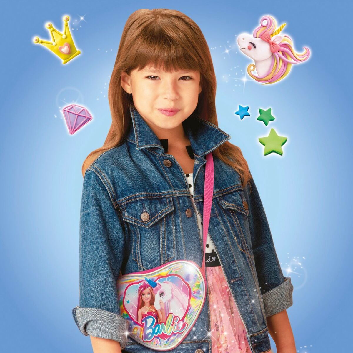Креативная игра по моделированию пластилина Barbie Fashion Сумка 8 Предметы 300 g-6