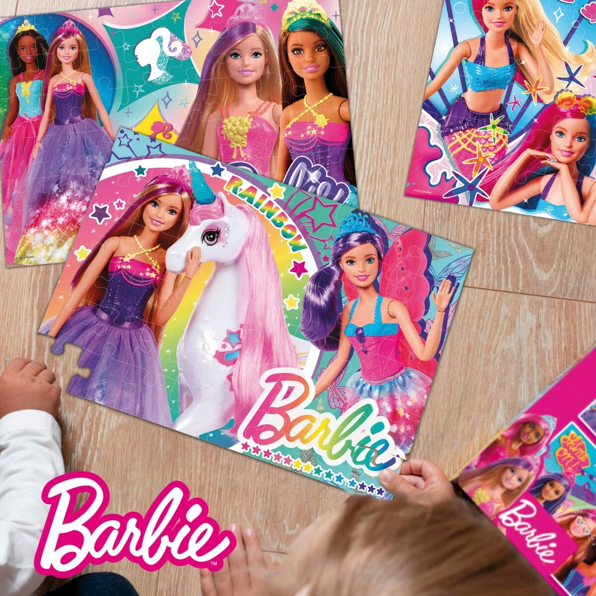 Набор из 4 пазлов Barbie MaxiFloor 192 Предметы 35 x 1,5 x 25 cm-5