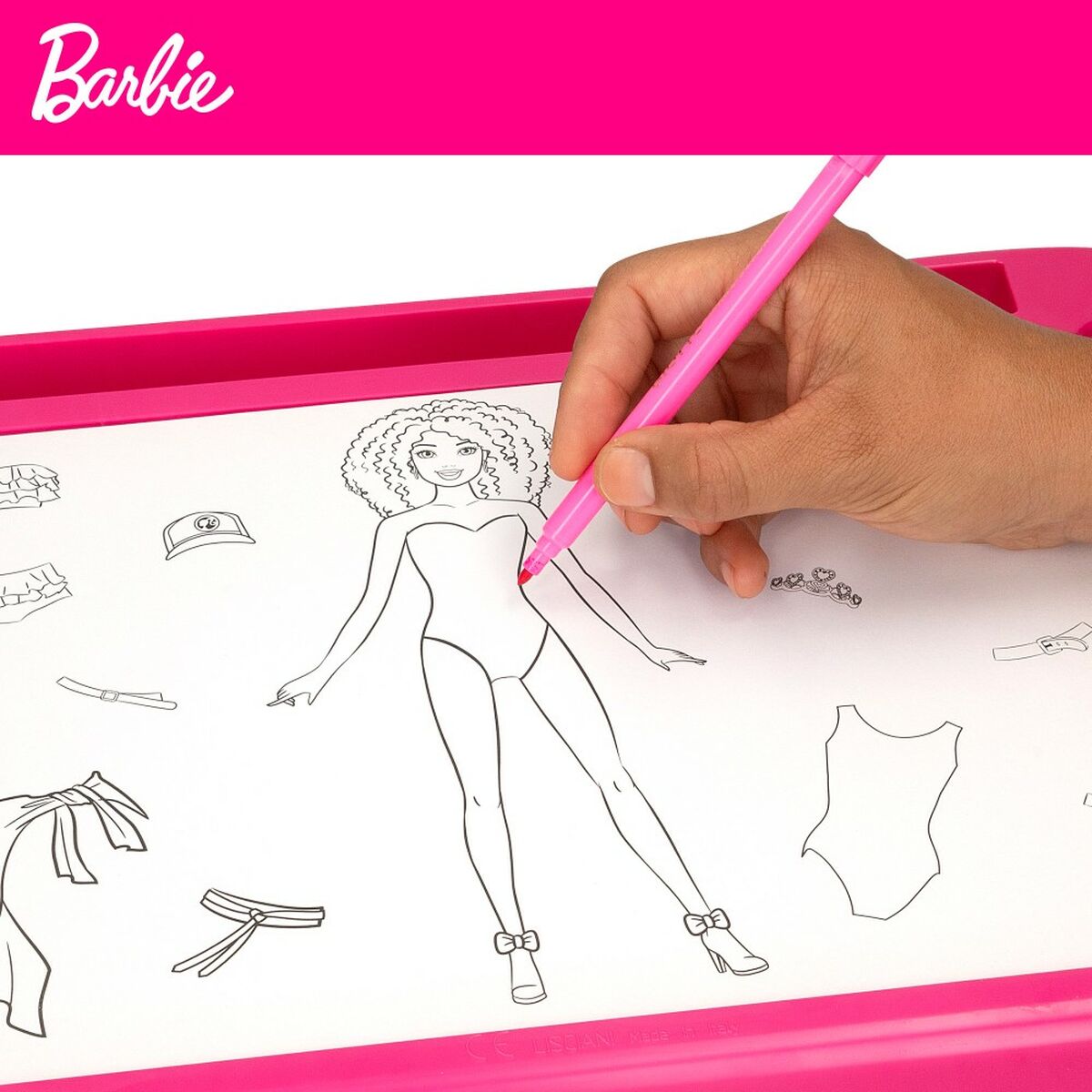 Студия моды Barbie Fashion Workshop Кукла Столик с подсветкой-6