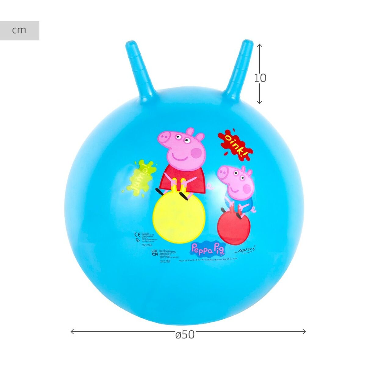 Прыгающий мяч Peppa Pig Ø 45 cm Синий (10 штук)-4