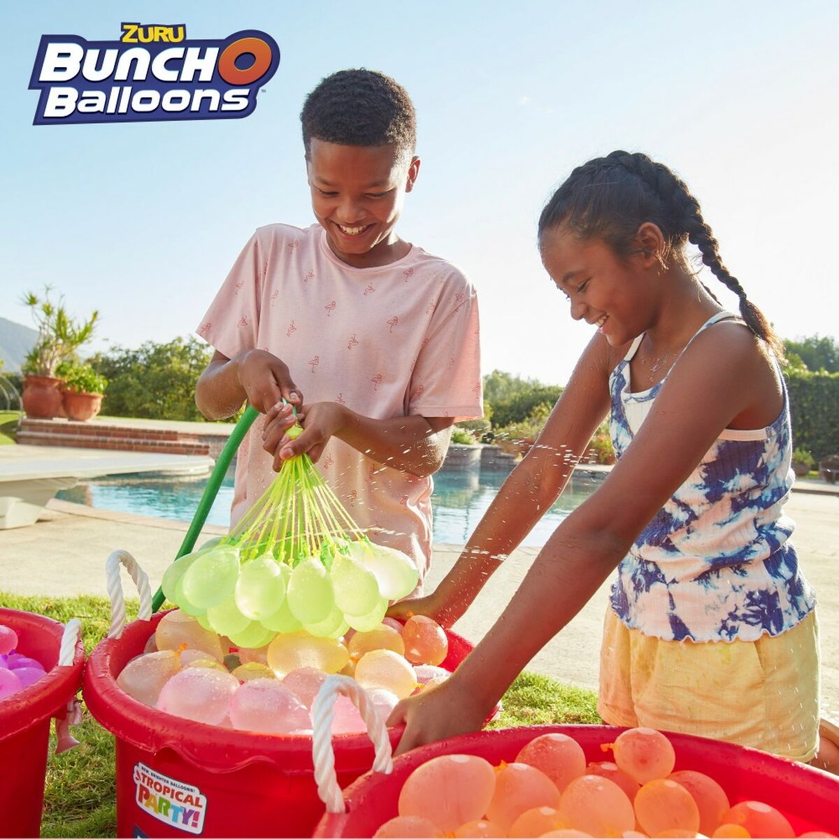 Водные шары с насосом Zuru Bunch-o-Balloons 24 штук-6