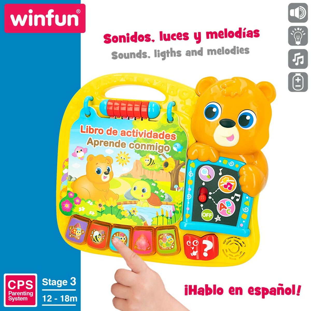 Детская интерактивная книга Winfun 26,5 x 4,5 x 23,5 cm ES (4 штук)-3
