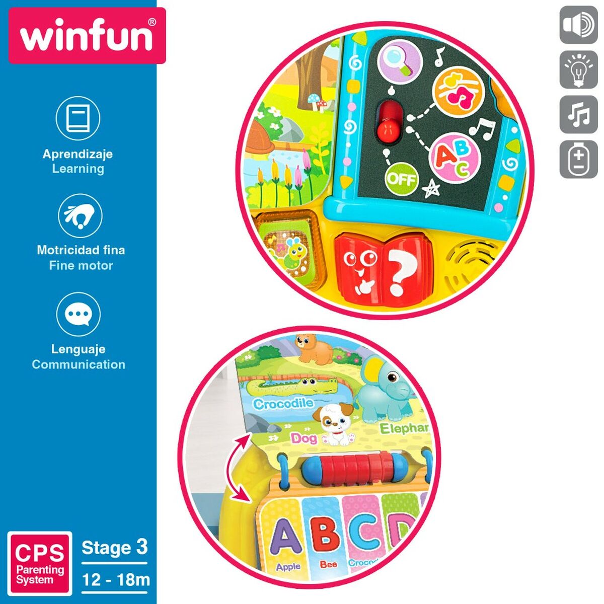 Детская интерактивная книга Winfun 26,5 x 4,5 x 23,5 cm ES (4 штук)-4