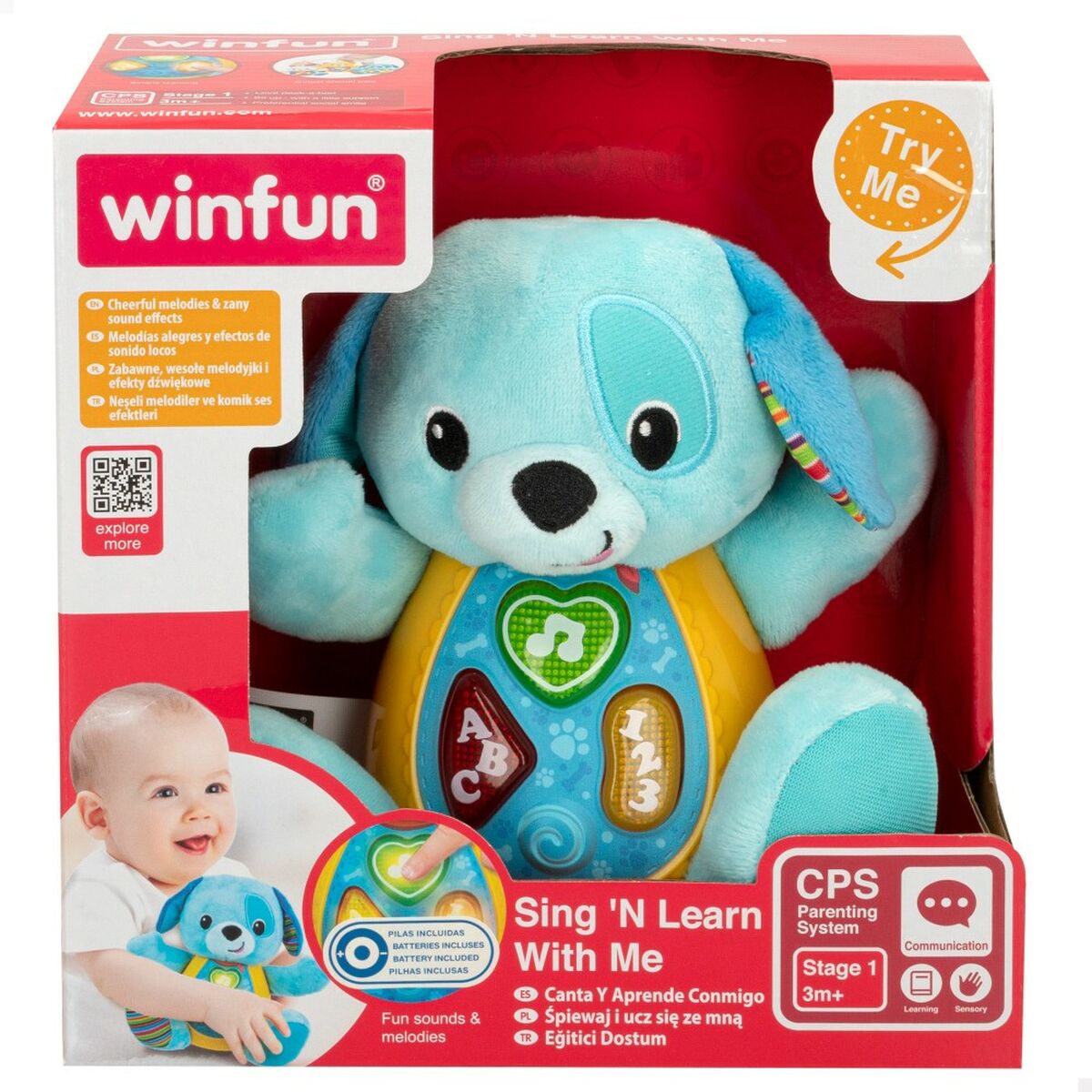 Плюшевый Winfun Животные ES 16 x 17,5 x 9,5 cm (6 штук)-8