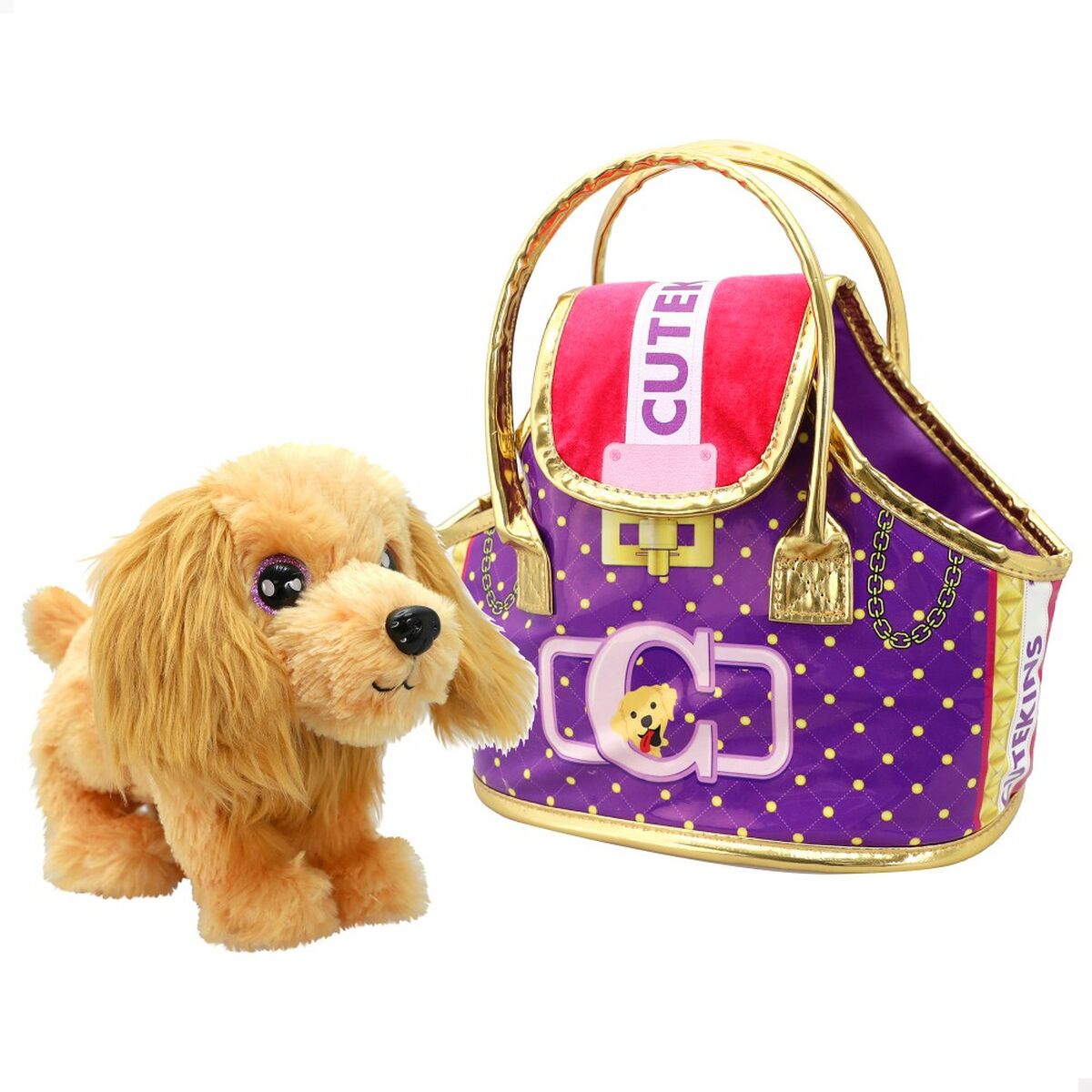 Плюшевый Funville Cutekins Сумка Пёс 25 x 20 x 13 cm (2 штук)-3