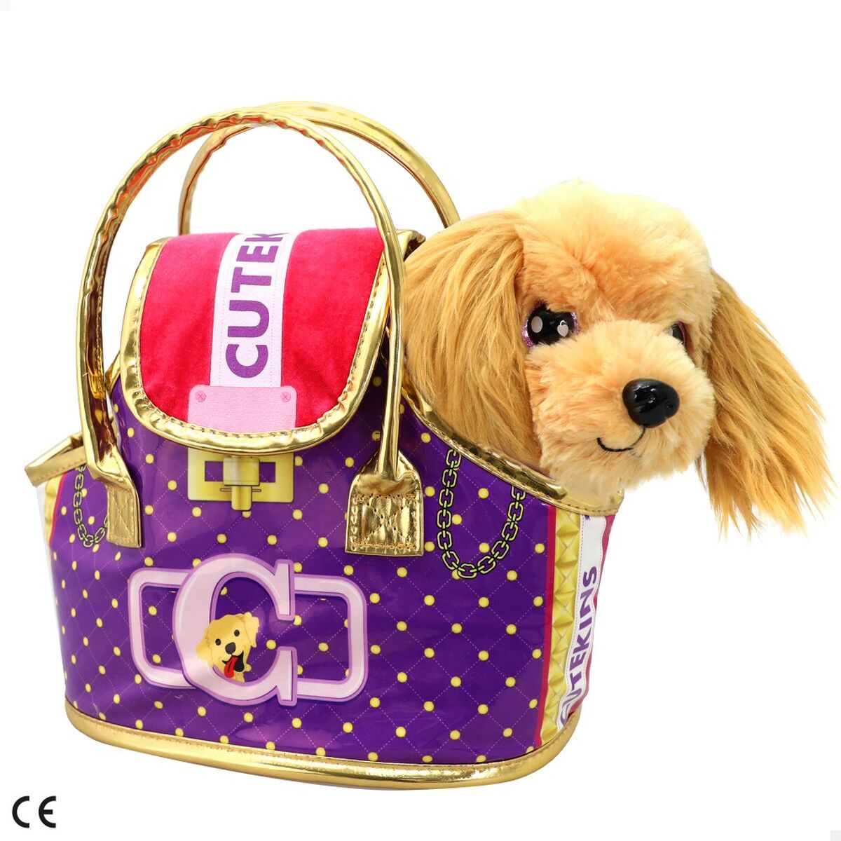 Плюшевый Funville Cutekins Сумка Пёс 25 x 20 x 13 cm (2 штук)-4