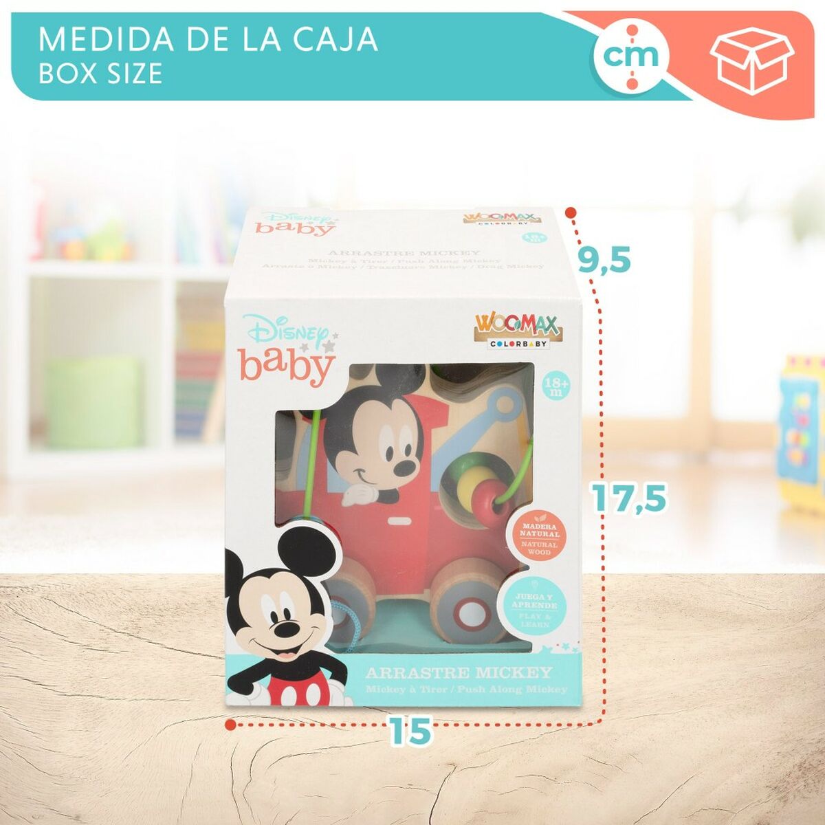 Игрушка на веревочке Disney Деревянный (6 штук)-7