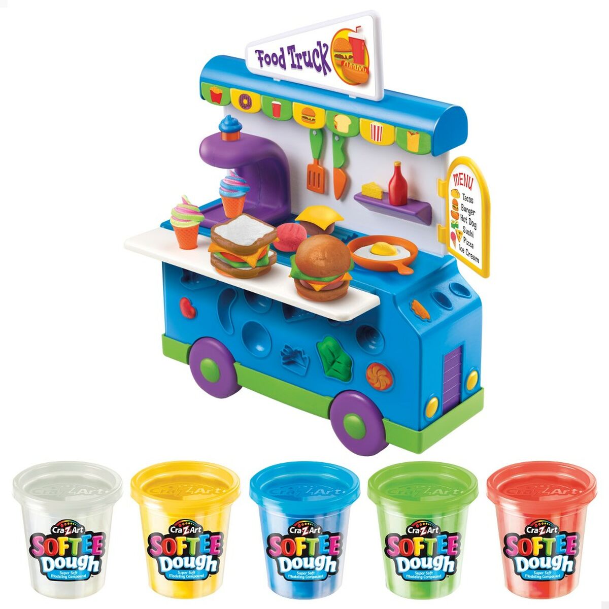 Пластилиновая игра Softee Food Truck (3 штук)-2