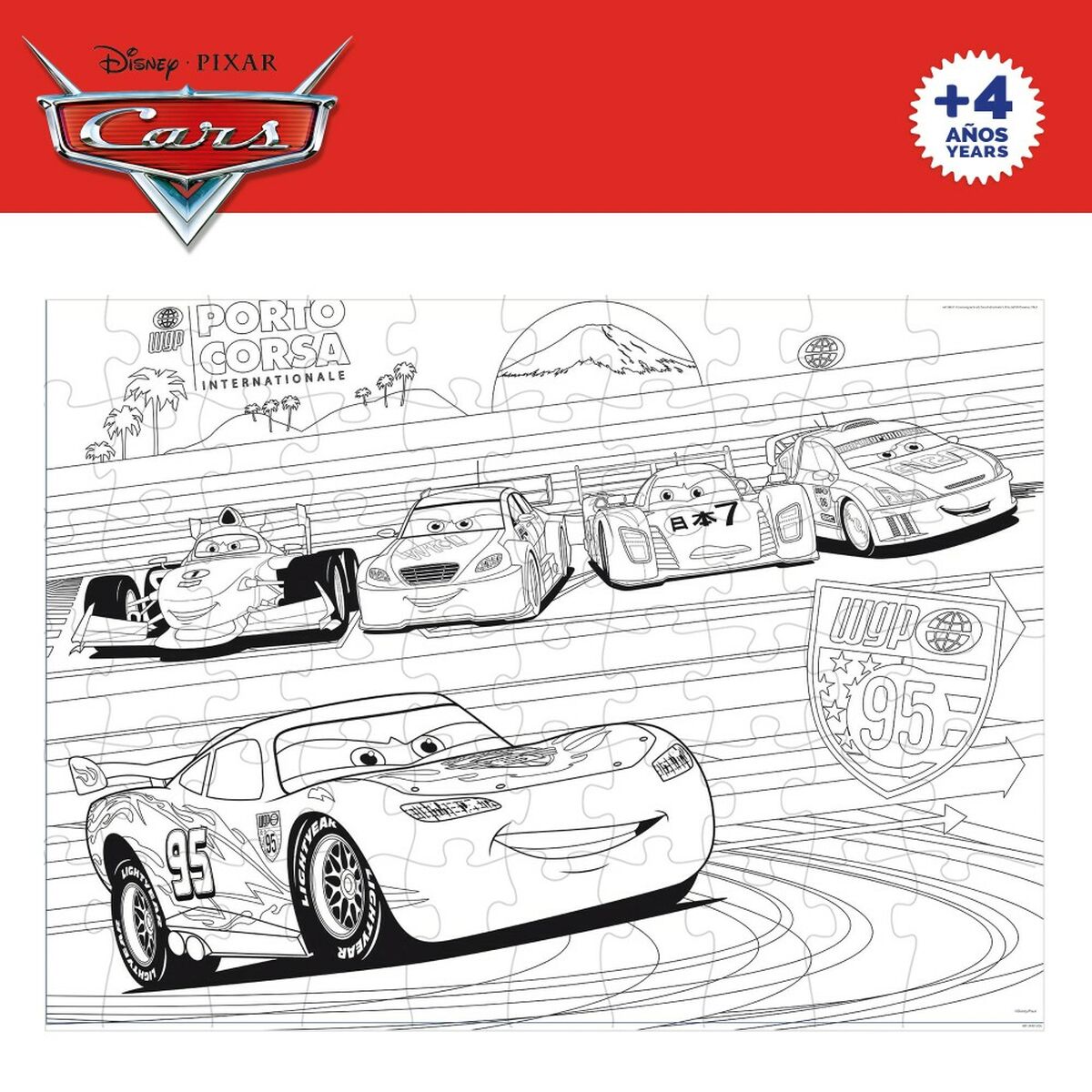 Детский паззл Cars Двухстороннее 60 Предметы 50 x 35 cm (12 штук)-5