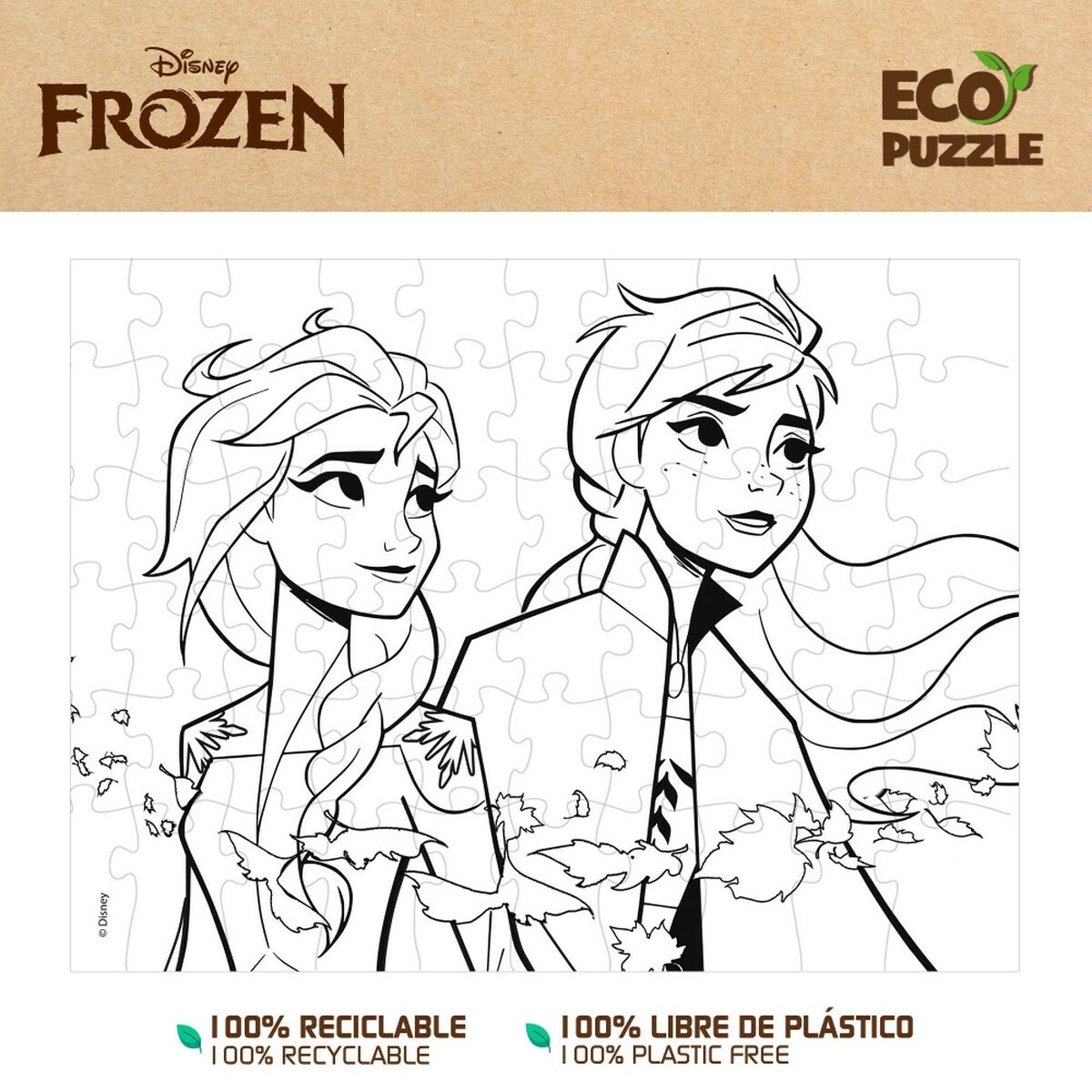 Детский паззл Frozen Двухстороннее 60 Предметы 70 x 1,5 x 50 cm (12 штук)-4