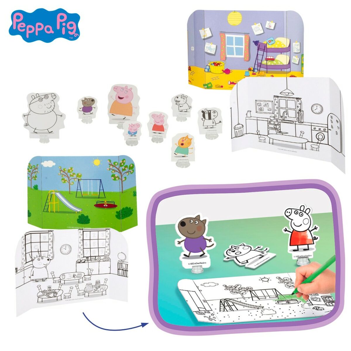 Образовательный набор Peppa Pig 23 x 31 x 9 cm (6 штук)-5