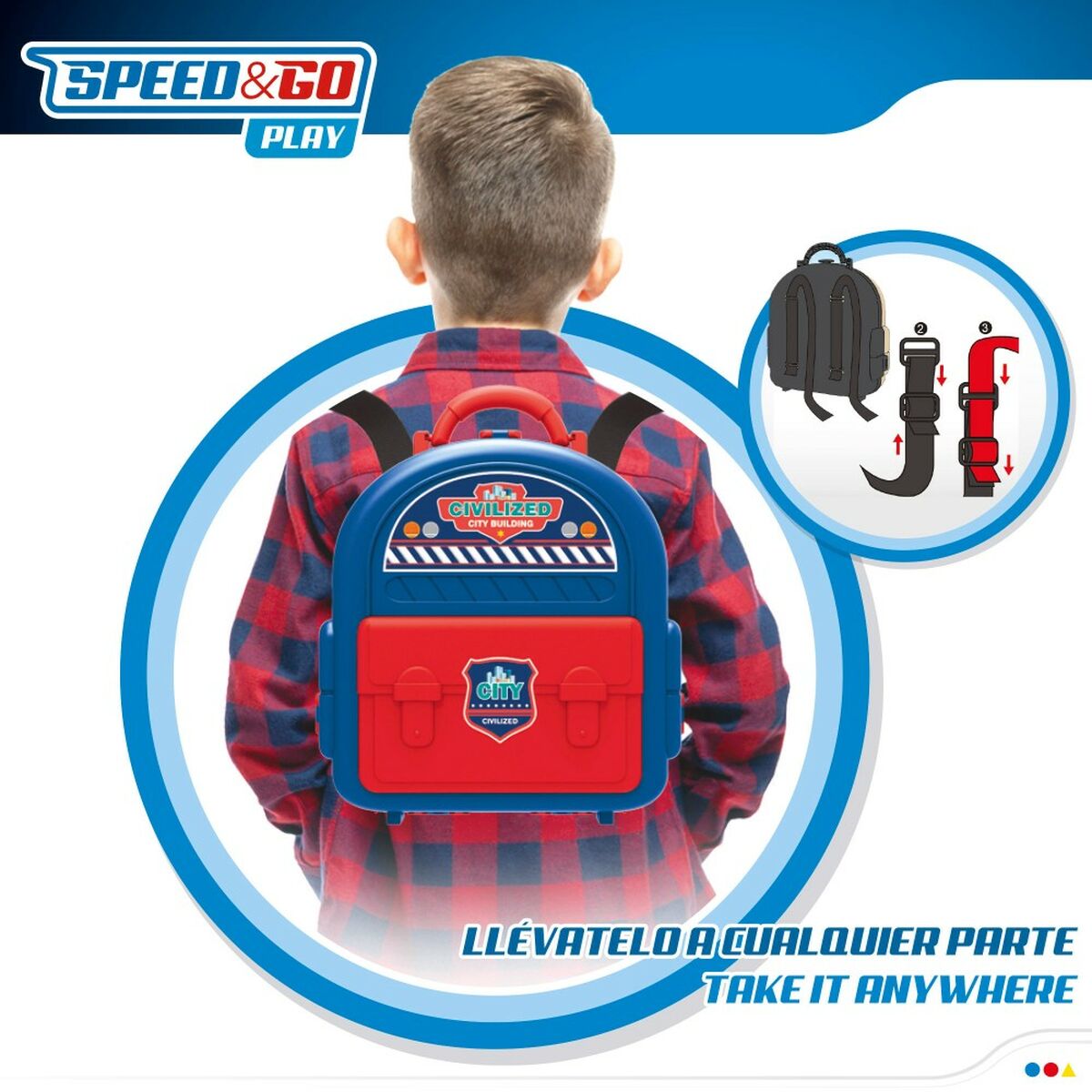 Гараж-паркинг с автомобилями Speed & Go 62 x 25,5 x 33 cm (2 штук)-5