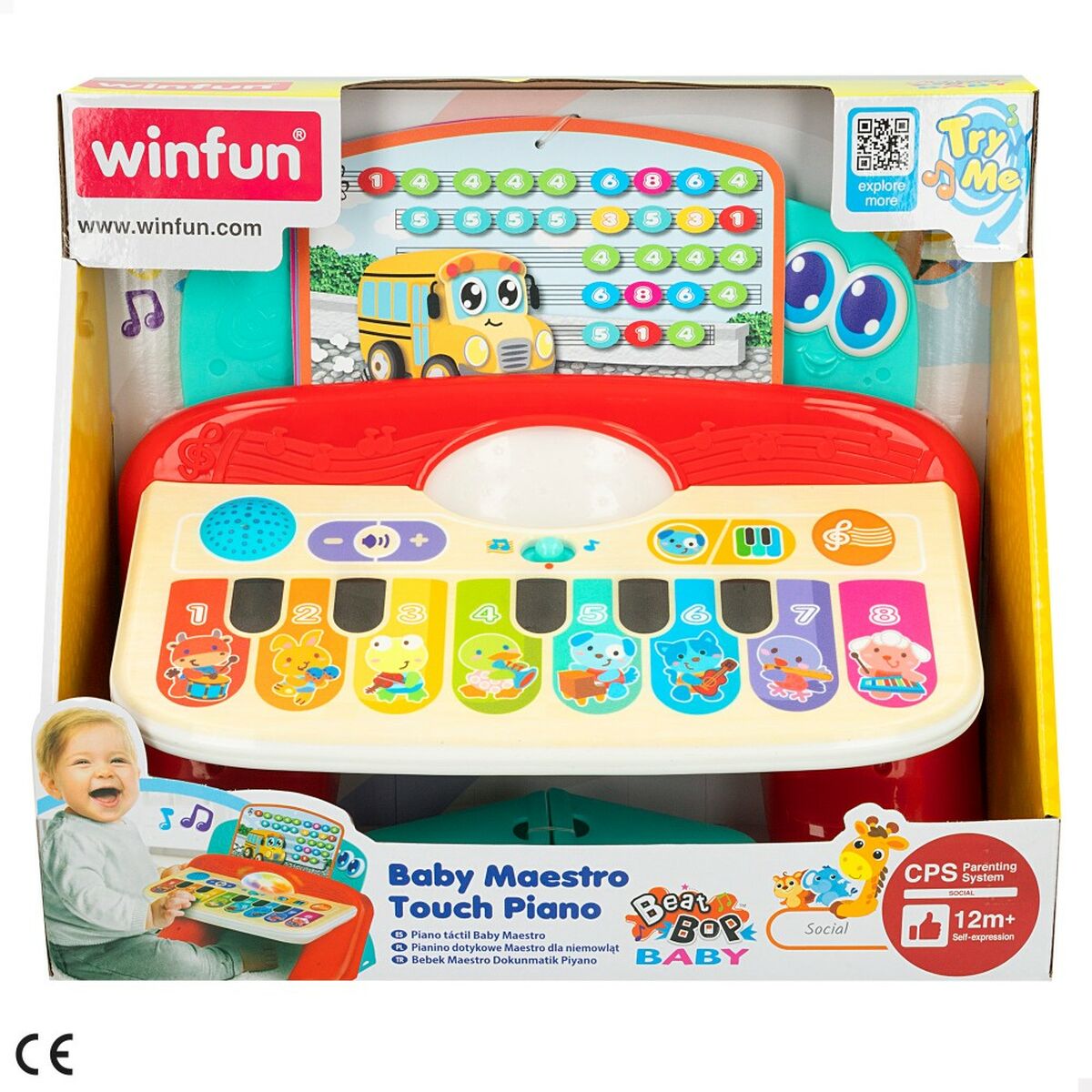 Интерактивное пианино для маленьких Winfun 27 x 16 x 18 cm (2 штук)-4