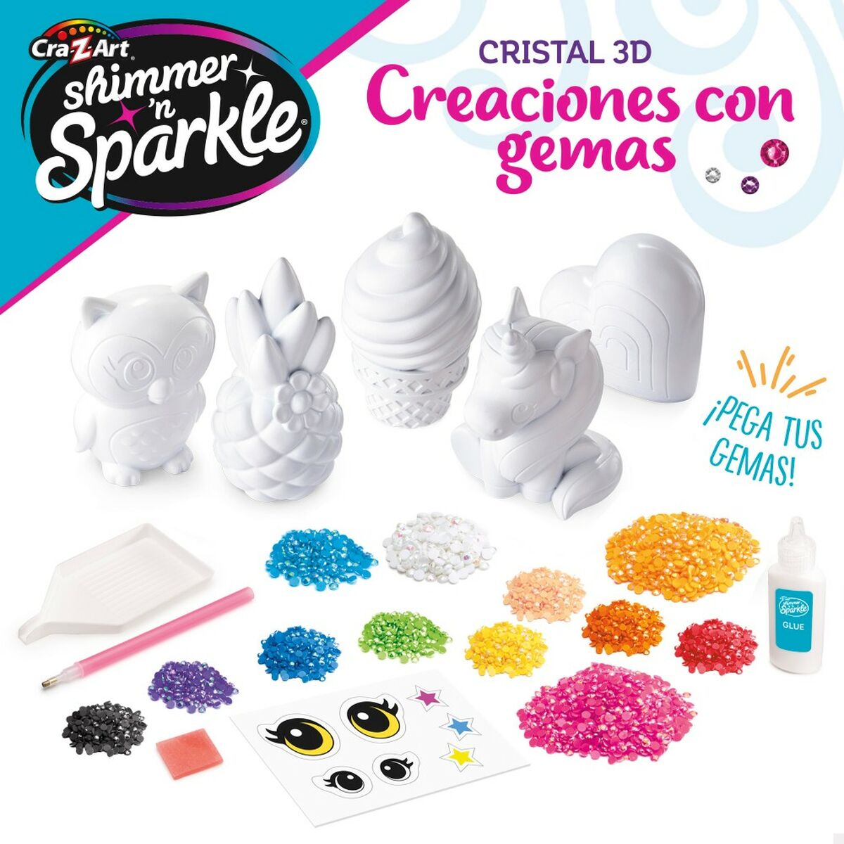 Ремесленный комплект Cra-Z-Art 3D Crystal Gem Creations 4 штук 6 x 10 x 6 cm-3