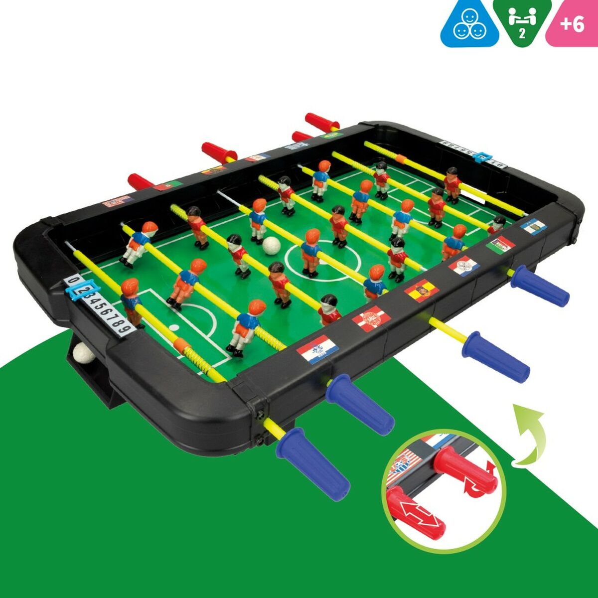 Настольный футбол Colorbaby 45 x 8 x 55 cm (2 штук)-3