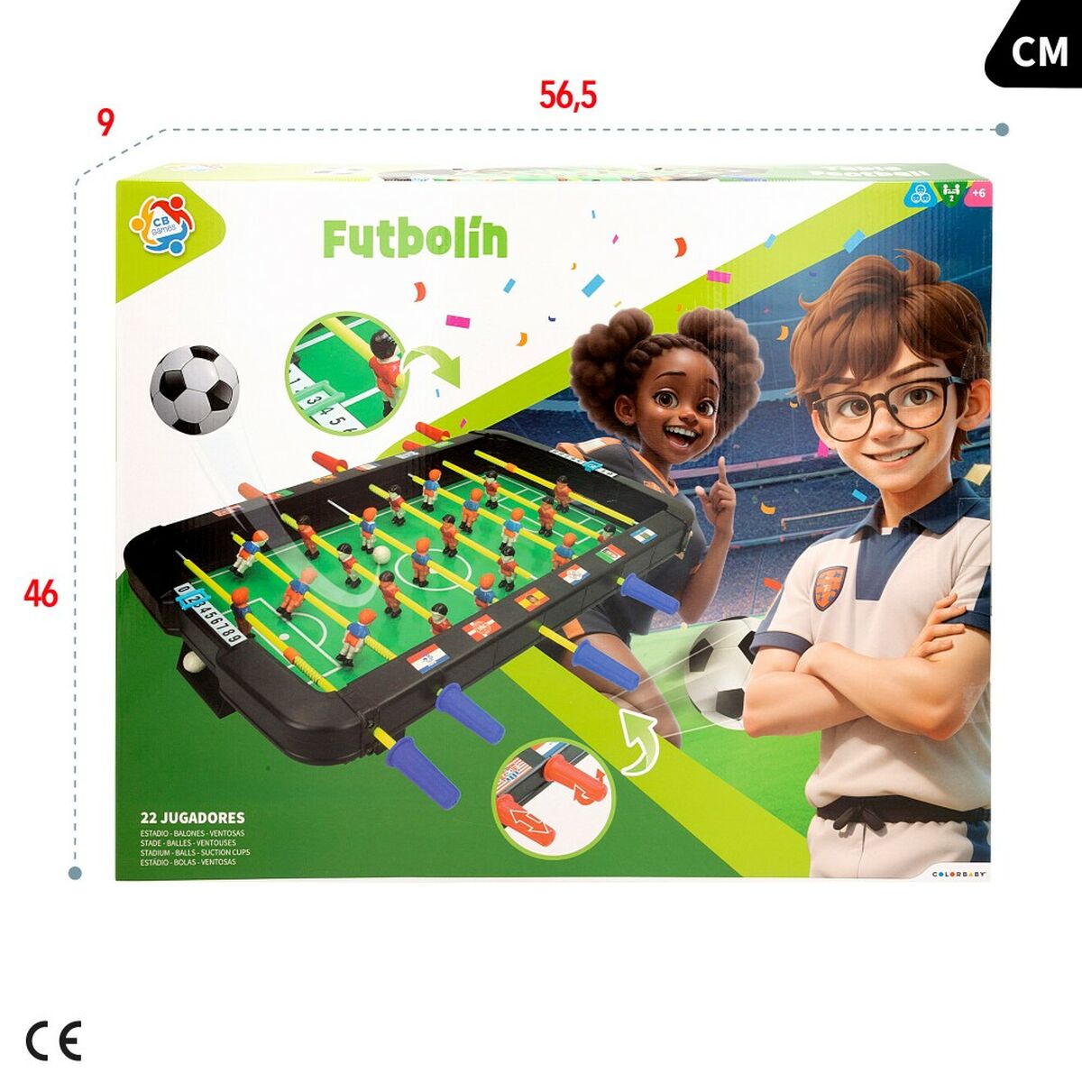 Настольный футбол Colorbaby 45 x 8 x 55 cm (2 штук)-7