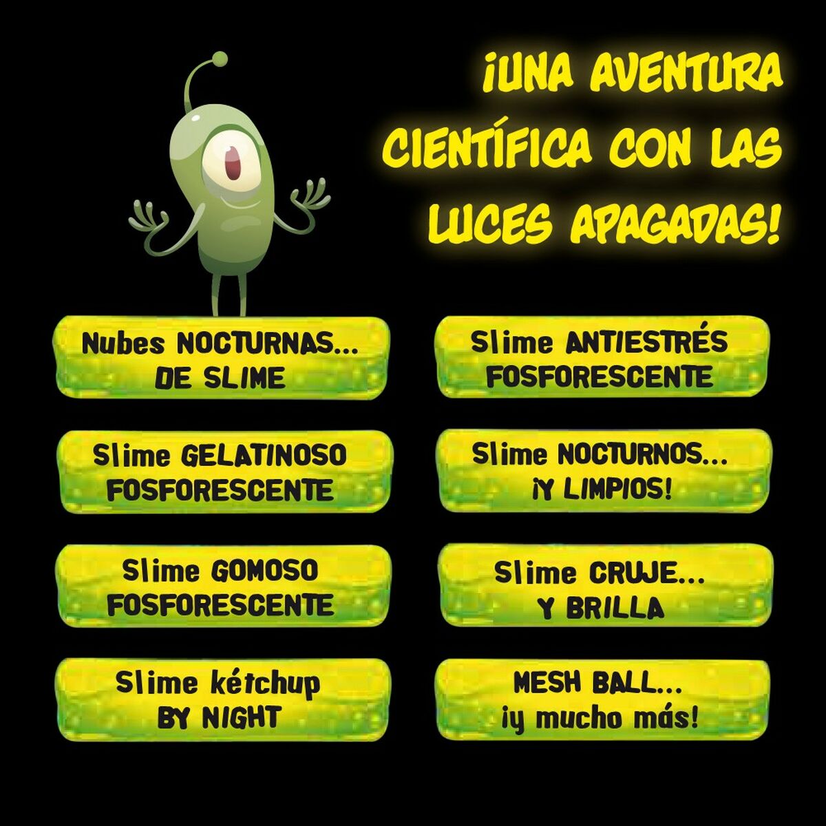 Научная игра Lisciani Night Slime ES (6 штук)-2