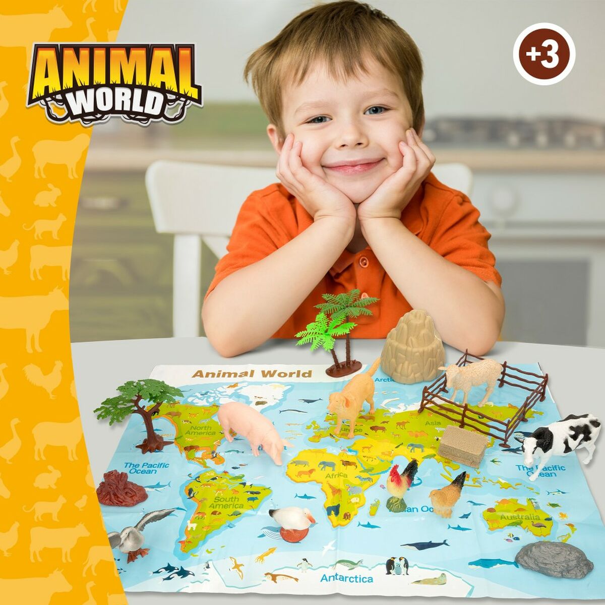 Фигурок животных Colorbaby 19 Предметы Ферма Пластик 13 x 8 x 3 cm (6 штук)-5