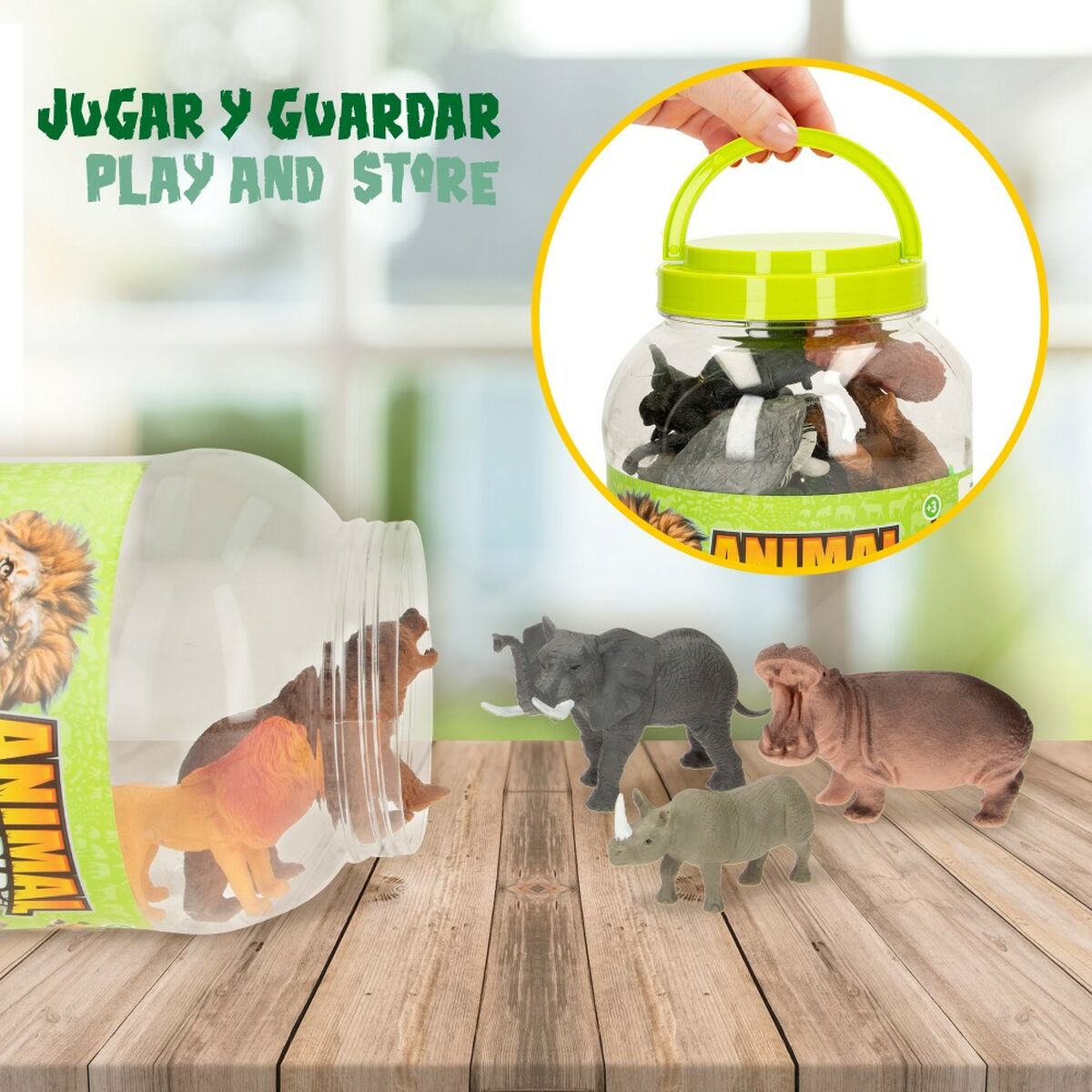 Фигурок животных Colorbaby 19 Предметы джунгли Пластик 14 x 6 x 5 cm (6 штук)-6