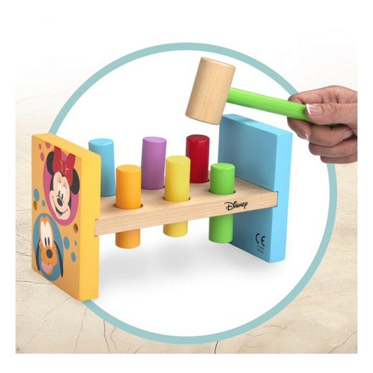 Деревянная игра Disney молоток (8 pcs)-2