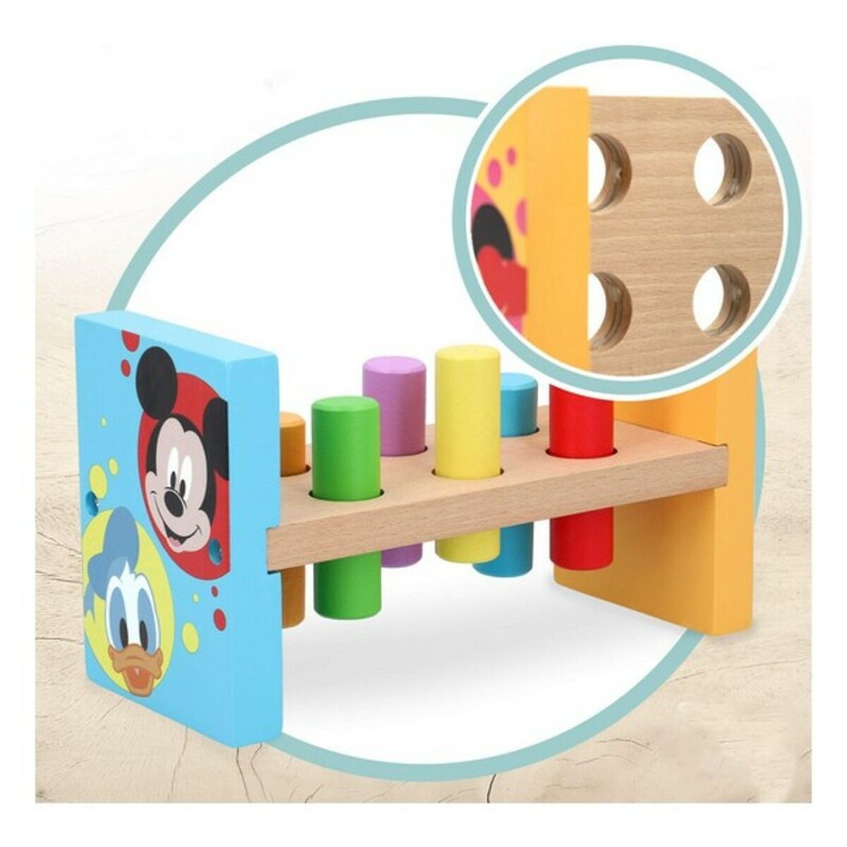 Деревянная игра Disney молоток (8 pcs)-3