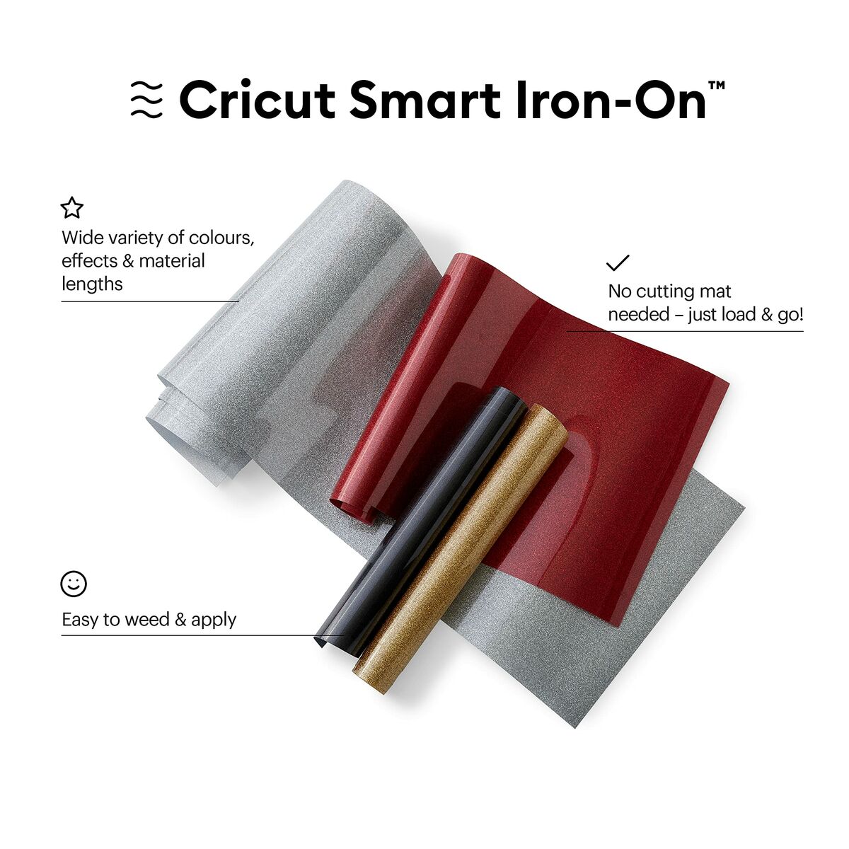 Клейкий винил для режущего плоттера Cricut Smart Iron-On-2
