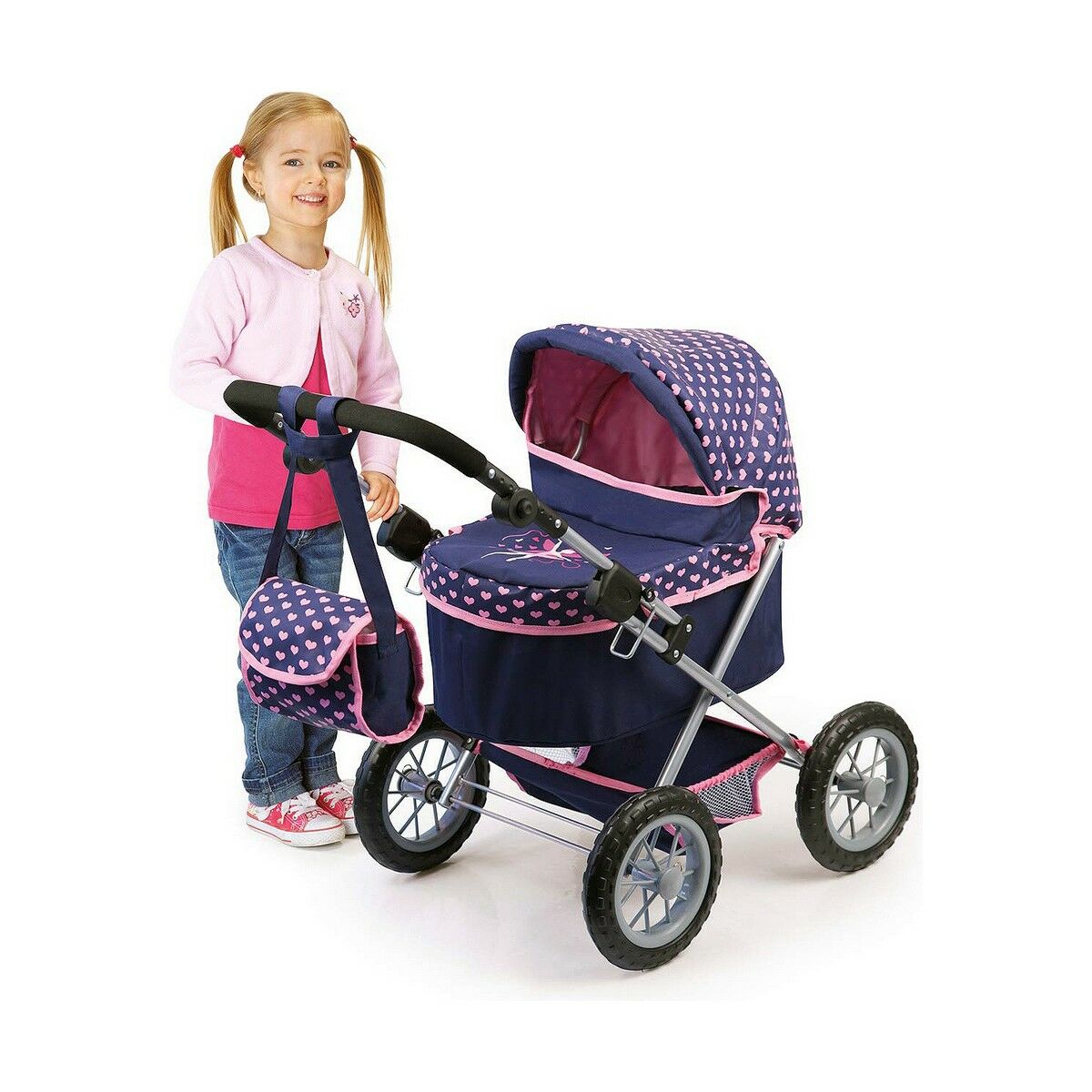 Коляска для кукол Reig Синий Розовый 45 cm-4