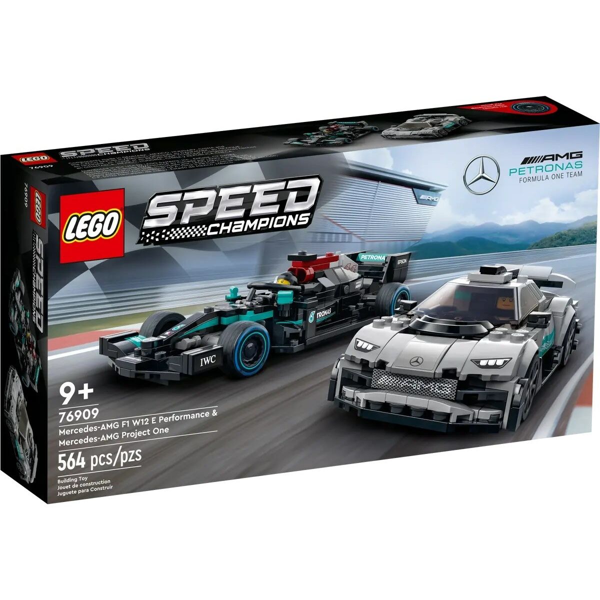 Playset Lego Speed Champions: Mercedes-AMG F1 W12 E Performance & Mercedes-AMG Project One 76909-2
