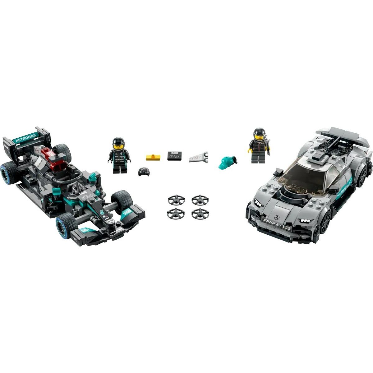 Playset Lego Speed Champions: Mercedes-AMG F1 W12 E Performance & Mercedes-AMG Project One 76909-4