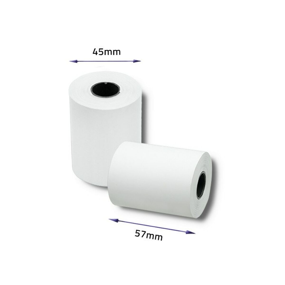Рулон термобумаги Qoltec 51896 10 штук Белый 57 mm 20 m-3
