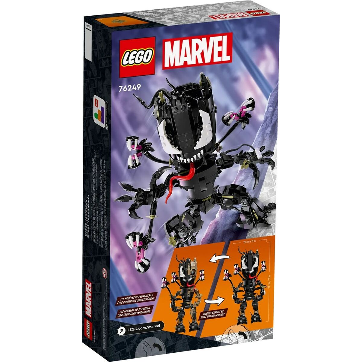 Строительный набор Lego 76249 Groot Venom 630 Предметы Чёрный-7
