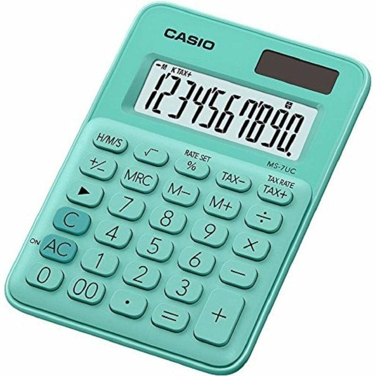 Calcolatrice Casio MS-7UC-GN Plastica verde
