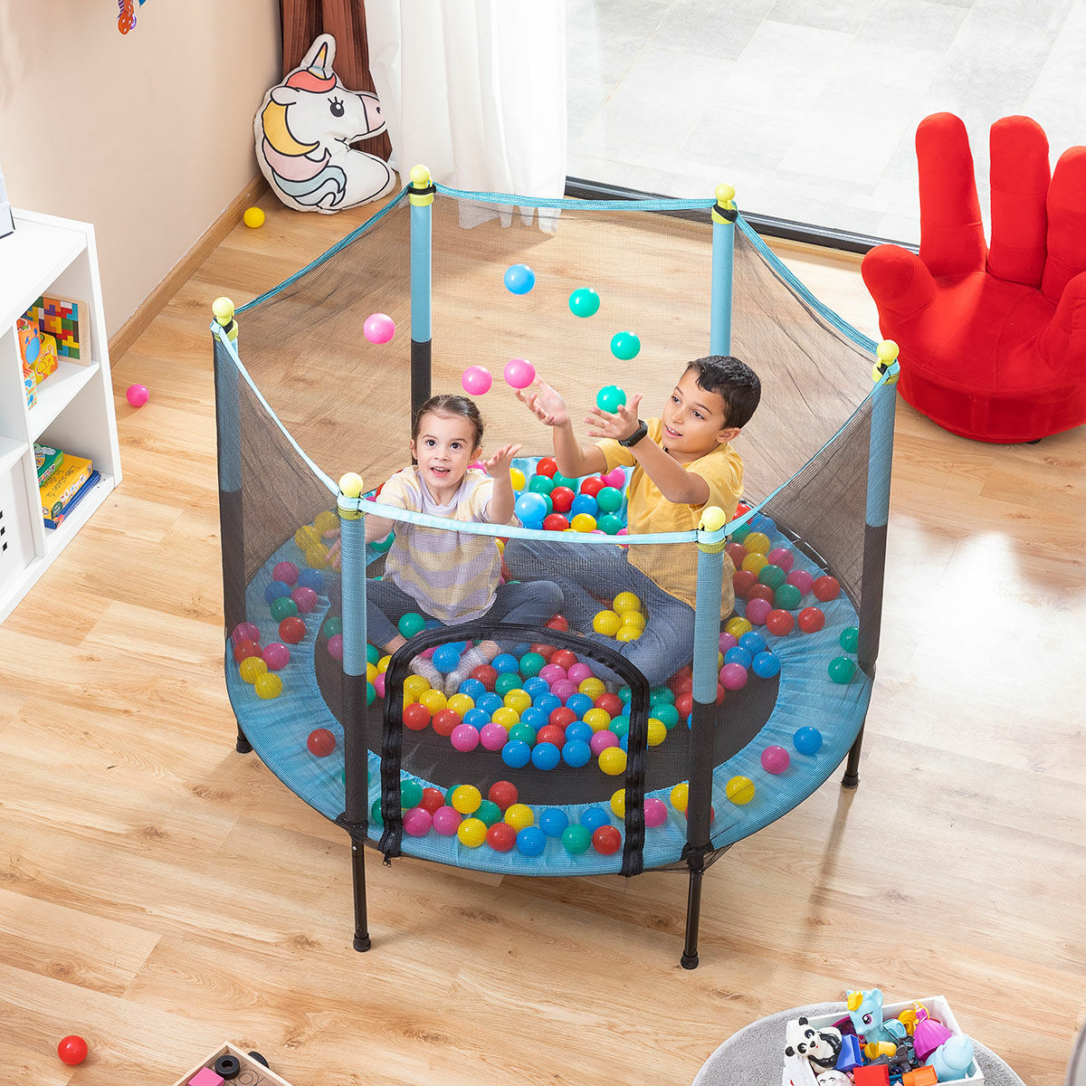 Детский батут с защитной сеткой Kidine InnovaGoods-3