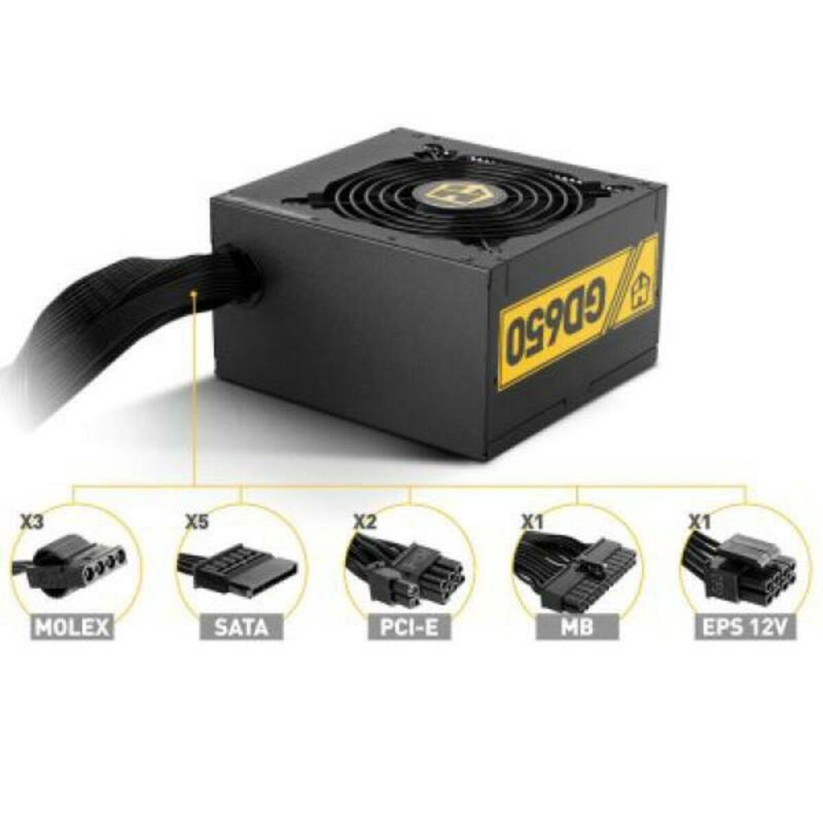 Источник питания NOX Hummer GD650 80 Plus GOLD 650 W 650W-2