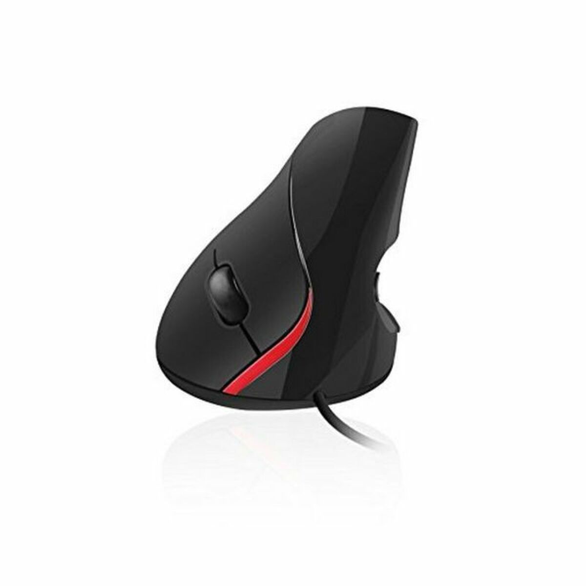 Оптическая эргономичная мышь Ewent EW3156 1000 dpi USB Чёрный Красный/Черный-5