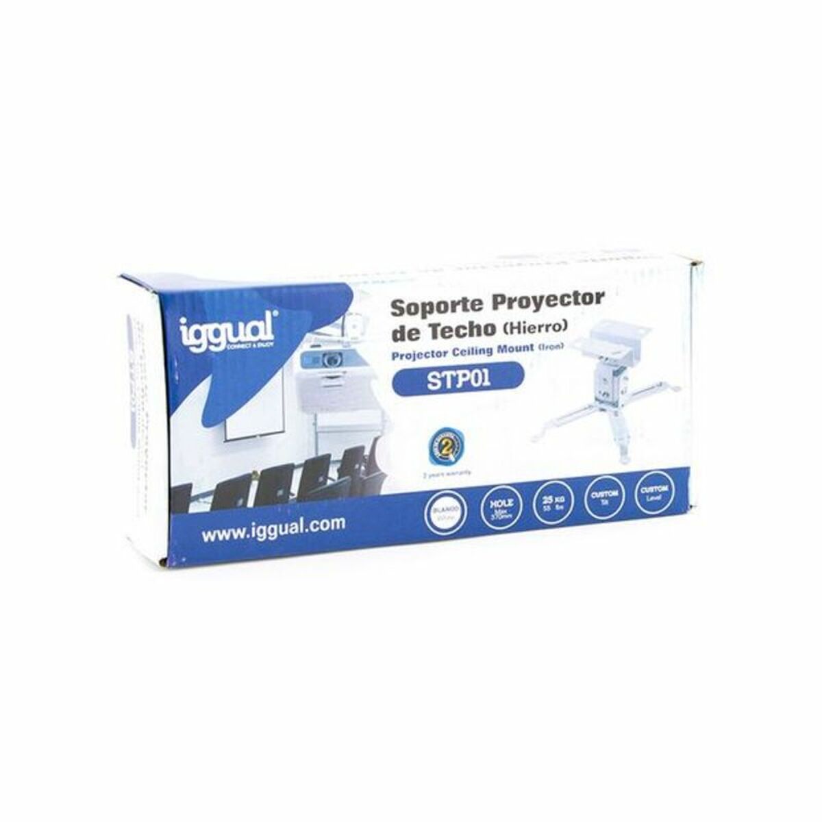 Потолочная наклонная и поворотная подставка для проектора iggual STP01 IGG314708 -22,5 - 22,5° -15 - 15°-2