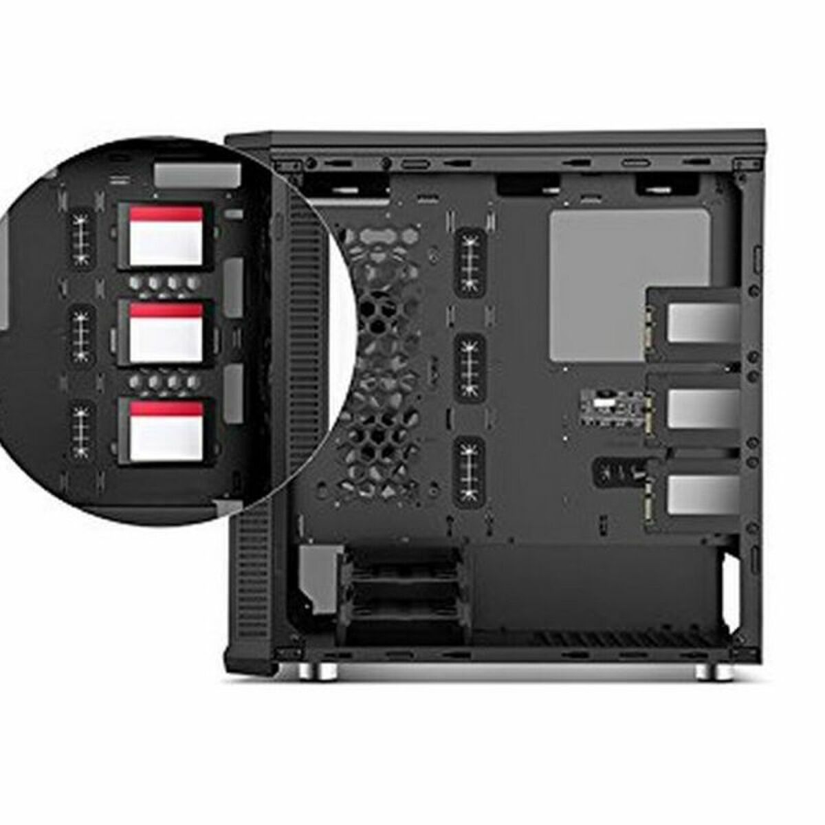 Блок полубашня ATX Galileo Nox NXHUMMERTGX RGB Чёрный-5