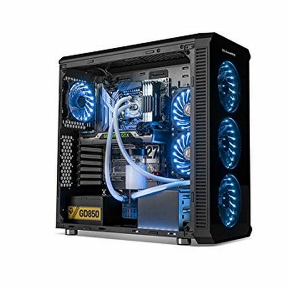 Блок полубашня ATX Galileo Nox NXHUMMERTGX RGB Чёрный-7