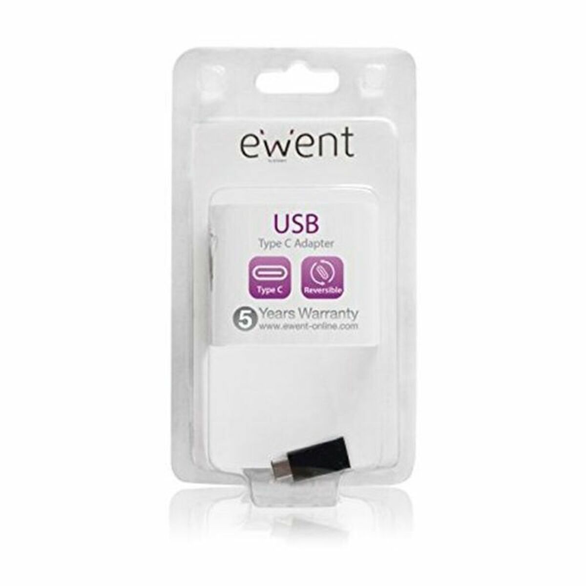 Адаптер USB C—Micro USB 2.0 Ewent EW9645 5V Чёрный-2