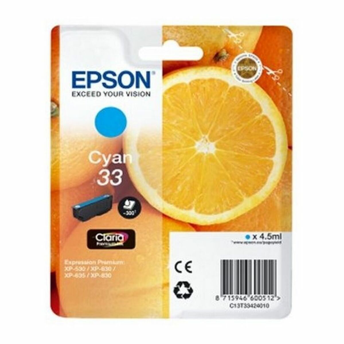 Epson T33 сиямен сыйысымды картридж