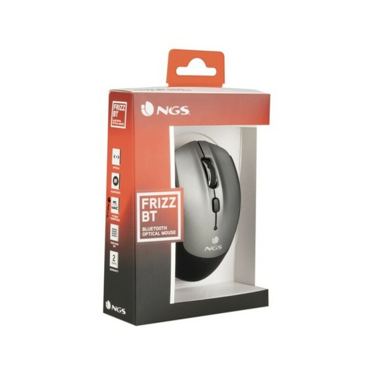Беспроводная Bluetooth-мышь NGS FRIZZ-BT 1000/1600 dpi Серый-3