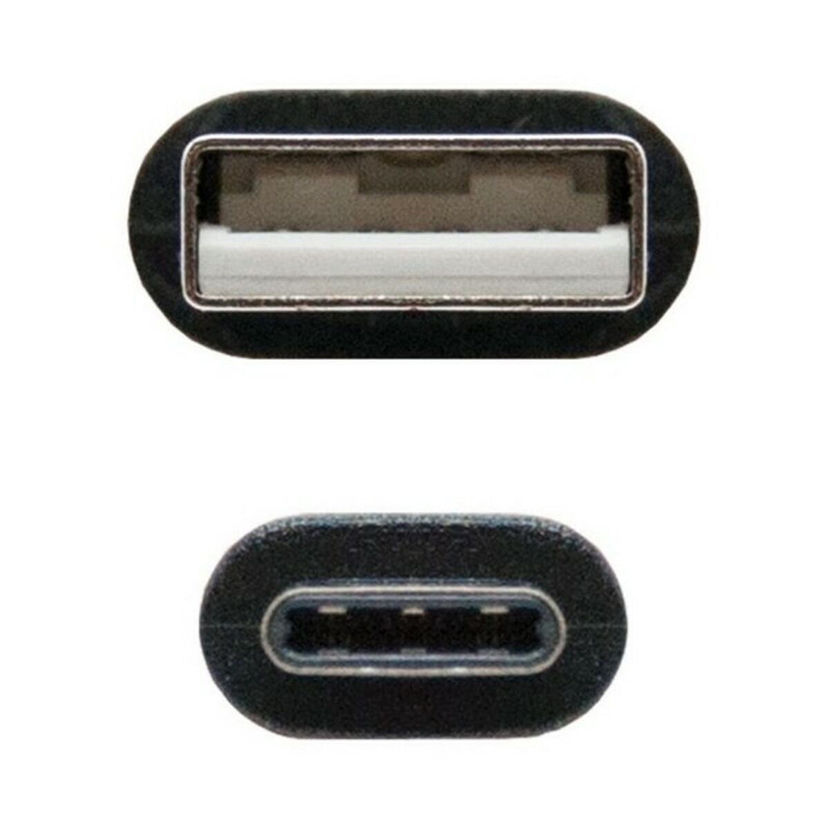 Кабель USB A — USB C NANOCABLE 10.01.210 Чёрный-4