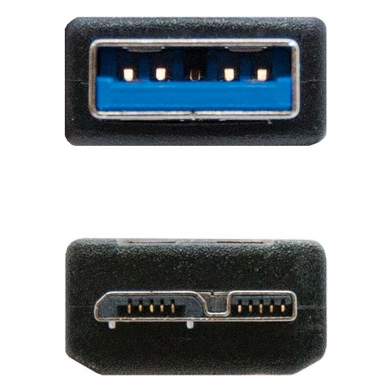 Кабель USB 3.0 A — Micro USB B NANOCABLE 10.01.110-BK-2